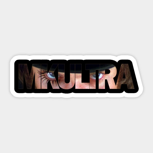 Milk Bar Eyes - MK ULTRA Sticker by RainingSpiders